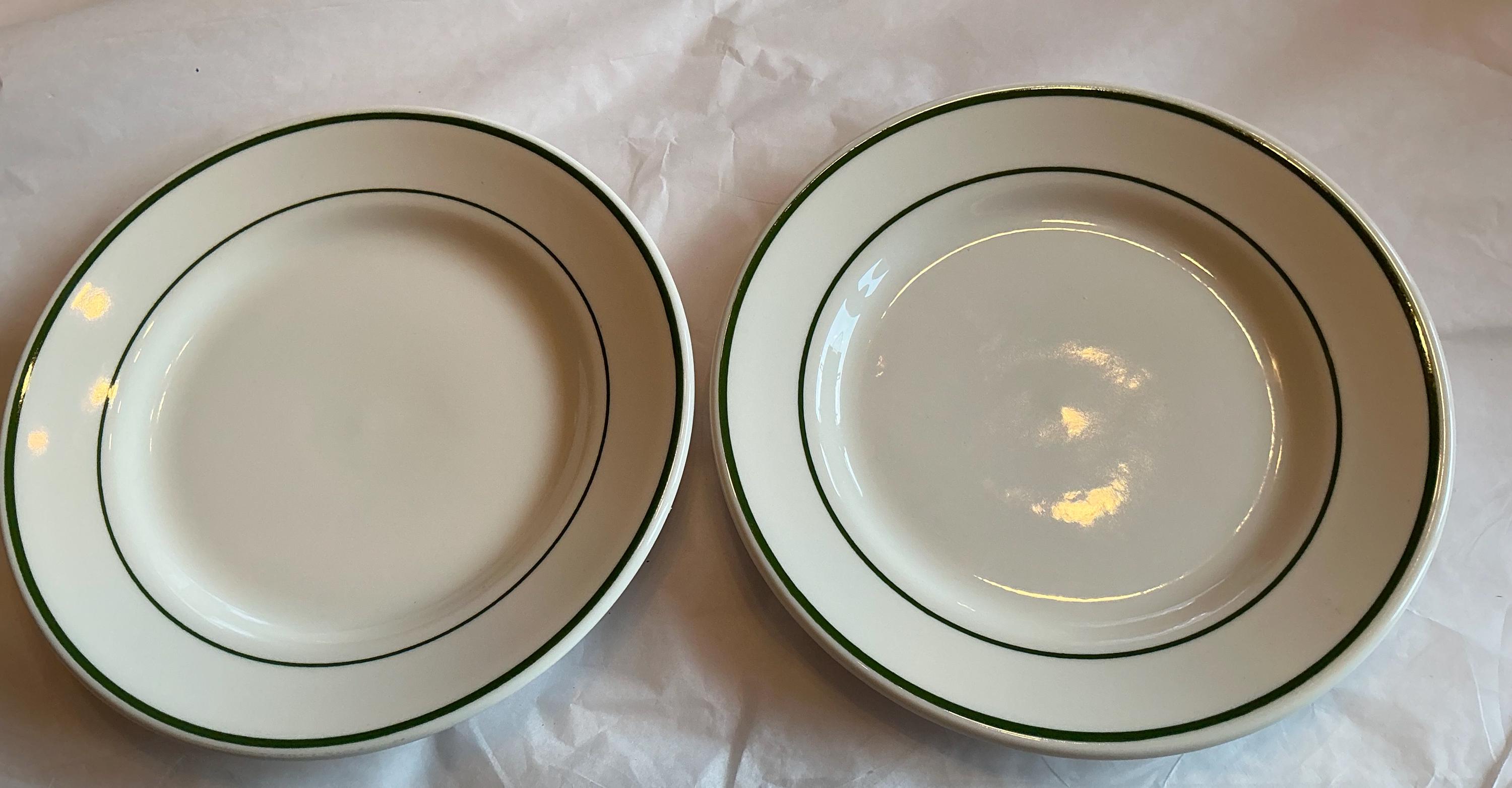 Buffalo China ダイナー皿３枚 Buffalo China Pendleton 3 Stripe Oval Serving Plate