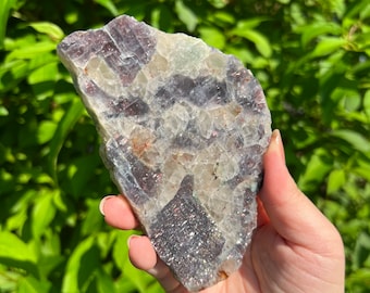 Iolite with Confetti Sunstone and Quartz Slab/ Cordierite/ Bloodshot Iolite