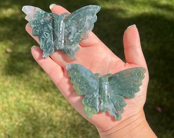 You Choose / Moss Agate Butterfly / Tree Agate Butterfly