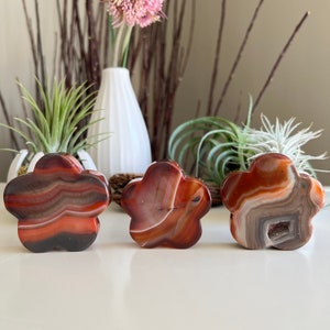 You Choose / Carnelian Flower / Banded Carnelian Flower Carving