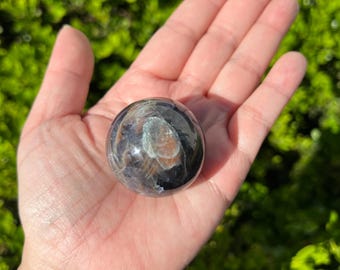 Iolite with Sunstone Sphere 39mm