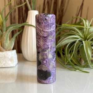 Charoite Harmonizer Cylinder / Russia / Crystal Harmonizer