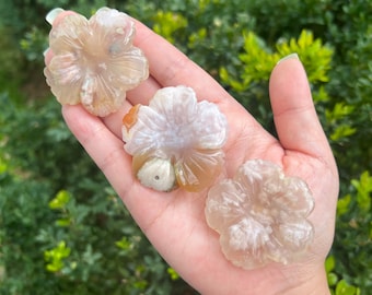 選べる花瑪瑙フラワーカービング/スフィアスタンド - Etsy 日本