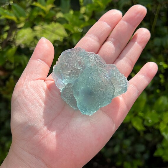 青緑色蛍石標本 / 自立型 / 中国福建省 - Etsy 日本