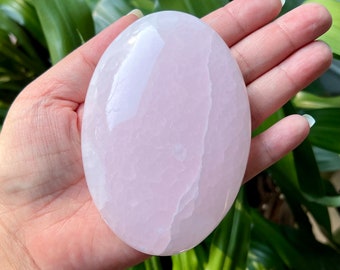 Mangano Calcit XL Handschmeichler / rosa Calcit / UV-reaktiv / Pakistan