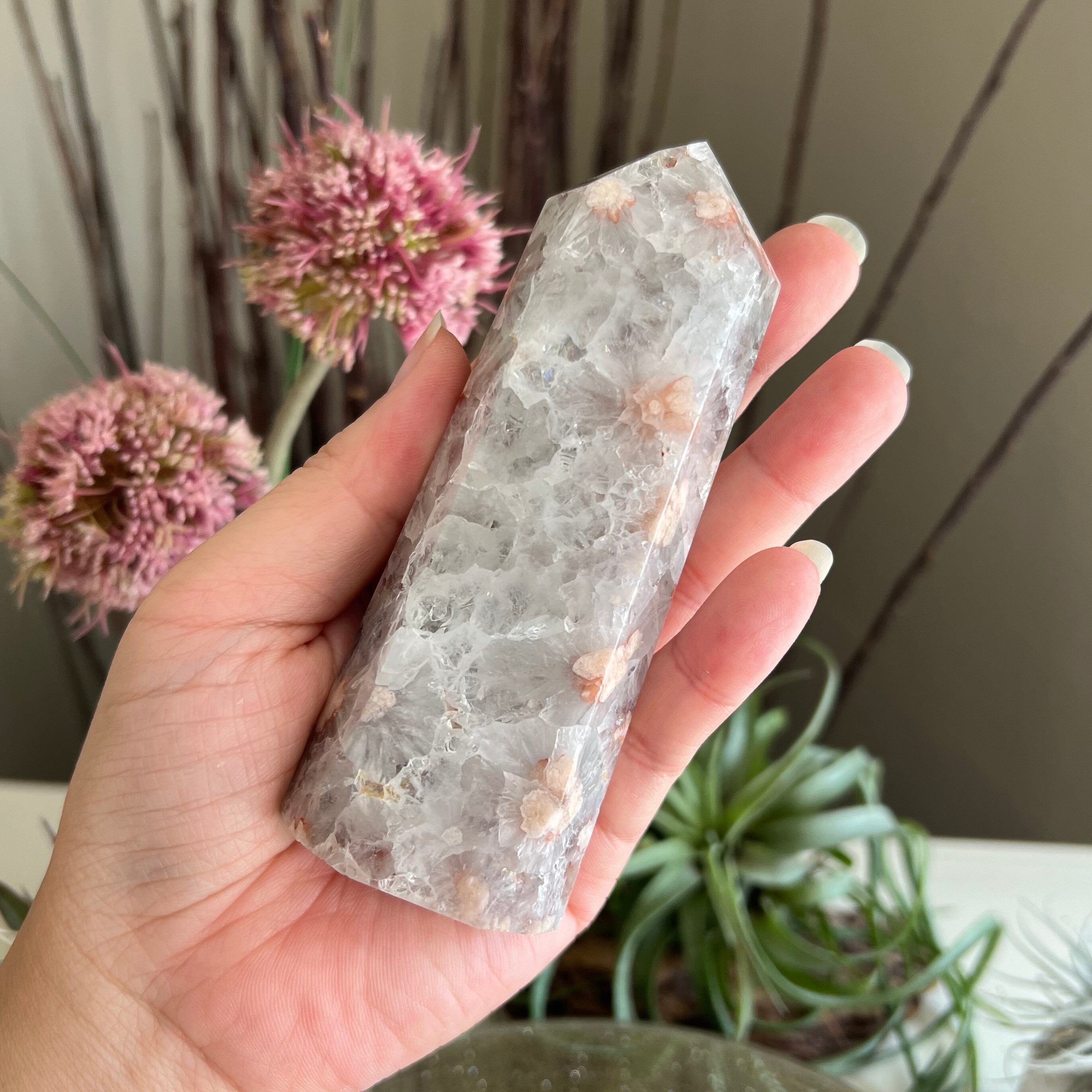 クォーツタワーの花瑪瑙 - Etsy 日本 【単品売り可】ピンクアメジスト