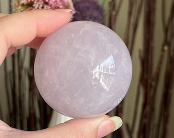 ペリウィンクルローズクォーツスフィア / 54.7 mm - Etsy 日本