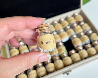 Crystal Chip Assorted Gift Box Set / 40 Mini Crystal Chip Bottles