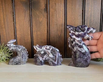 Dream Amethyst 3 Piece Dragon / Crystal Dragon