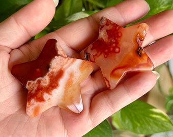 You Choose / Carnelian Star / Star Crystal Carving