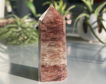 Thousand Layer Quartz Tower / Red Garden Quartz