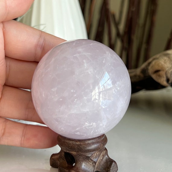 ペリウィンクルローズクォーツスフィア / 54.7 mm - Etsy 日本