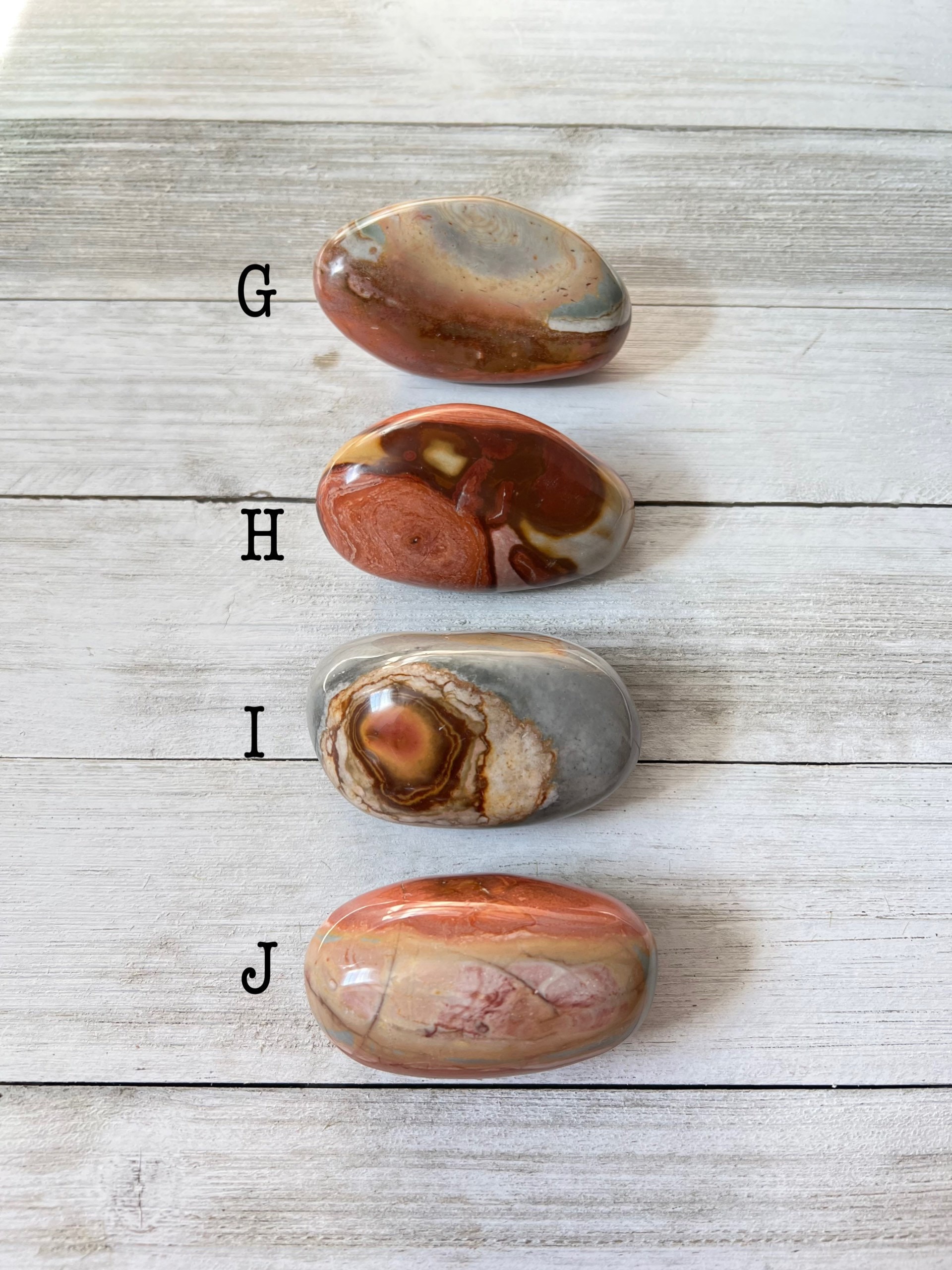 handmade/天然石とジャラパール You Choose Large Polychrome Jasper Palm Stone / Desert Jasper