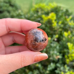 High Grade Sunstone Sphere 32.4mm / Confetti Sunstone / Tanzania