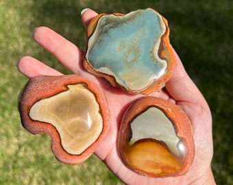 ポリクローム ジャスパー クリスタル エッグ - 天然クリスタル - 2 3/8