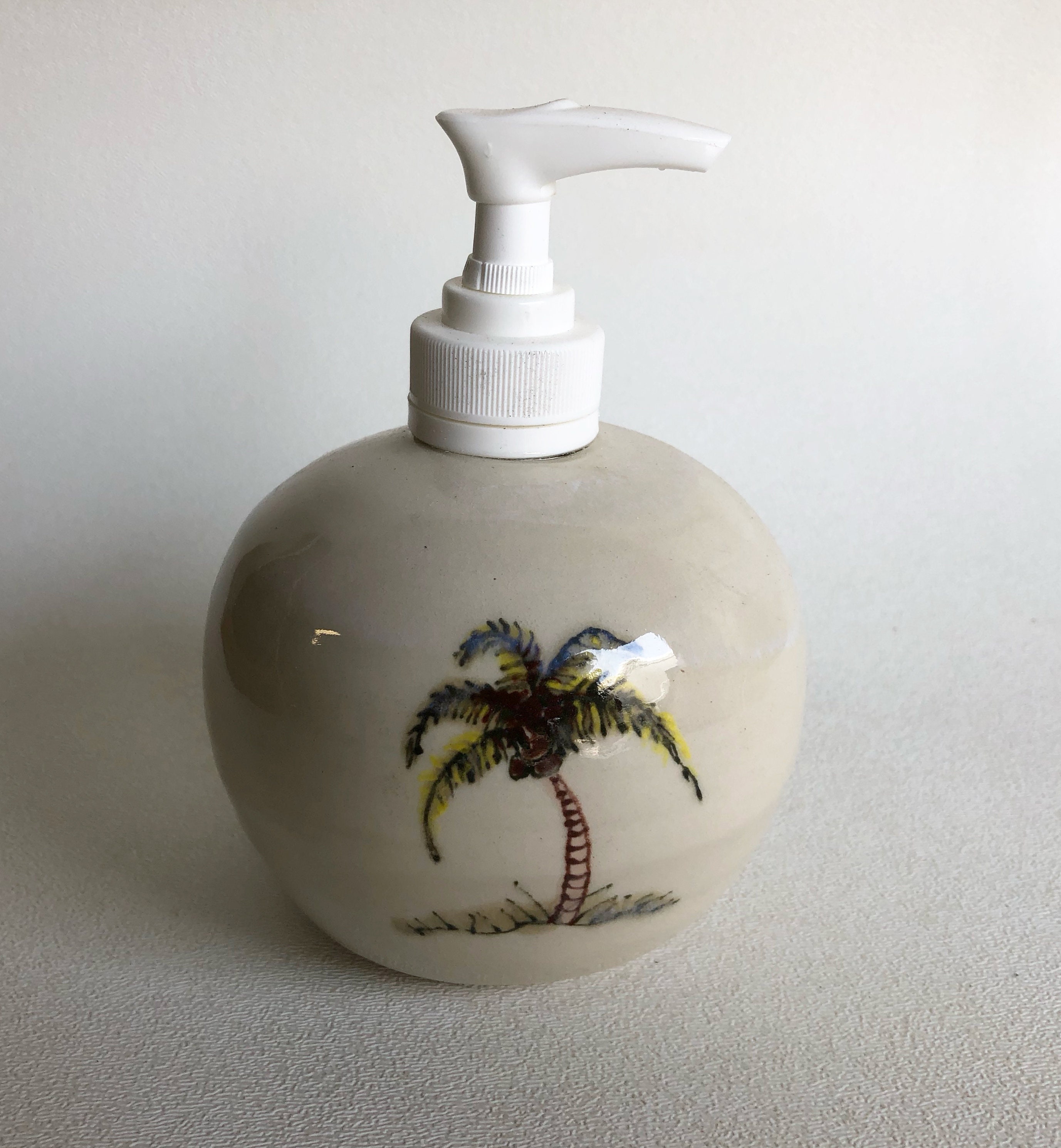 Palm tree soap dispenser Etsy