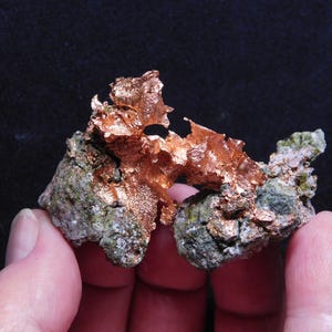 Beautiful native copper on matrix from Keweenaw Peninsula, MI