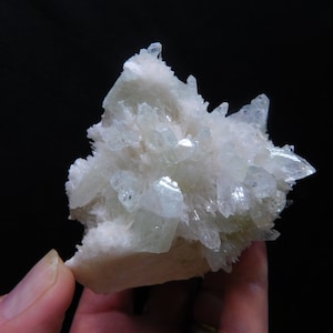 Pale Green Apophyllite on Mesolite - Ahmednagar, India