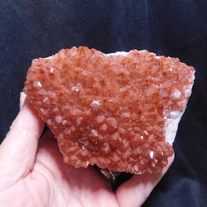 Hematite included quartz cluster from Orange River, South Africa