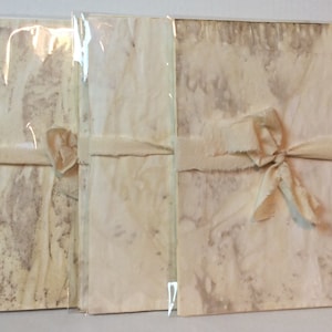 Stack of 10 sheets of Tea Dyed Paper. Tea Stained Paper. Junk Journaling. Vintage. Art Journaling. Scrapbooking Paper.