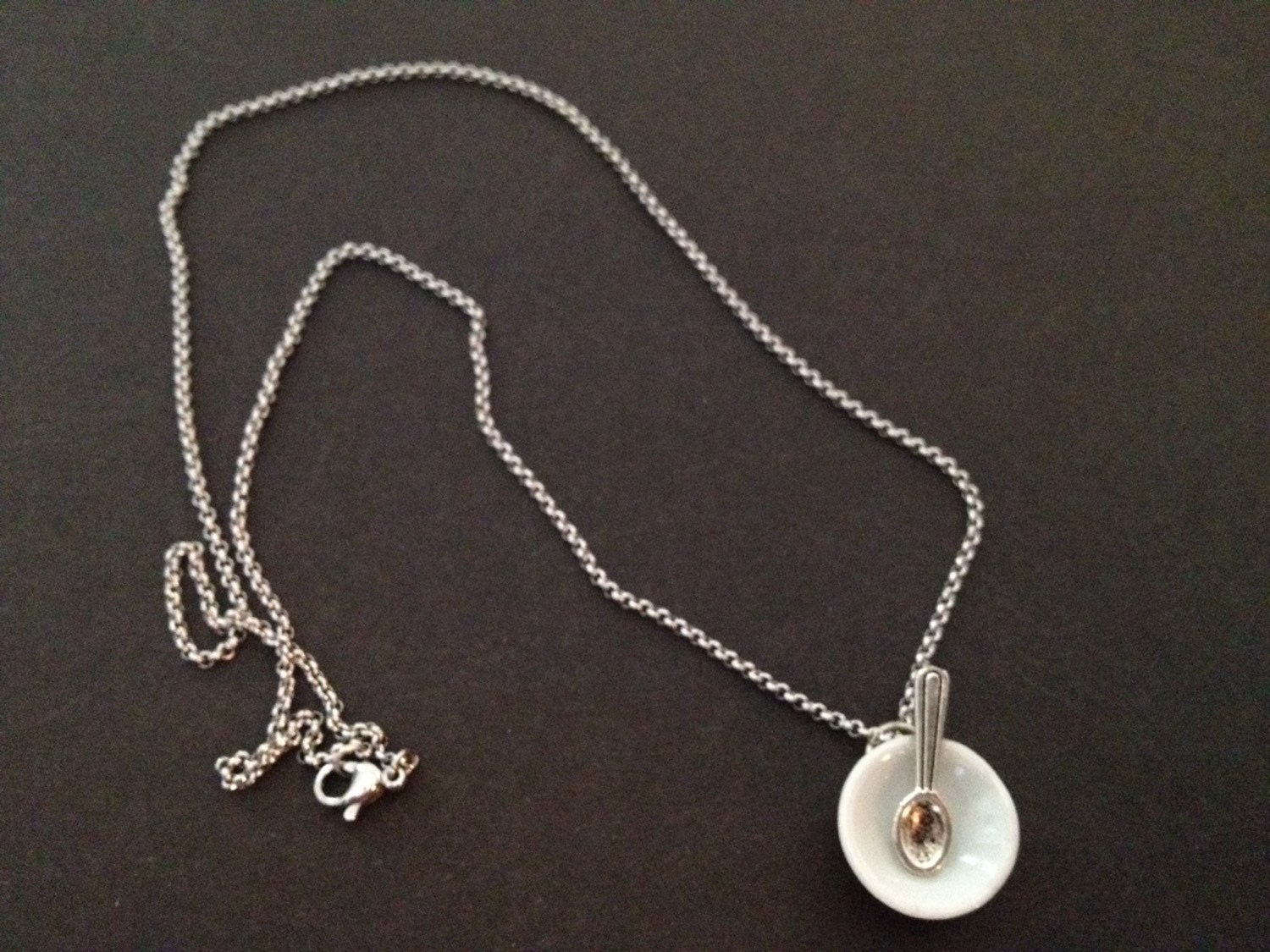 Bowl & Spoon Necklace Etsy Australia