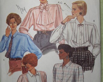 McCalls 2070 Vintage Women's Blouse pattern