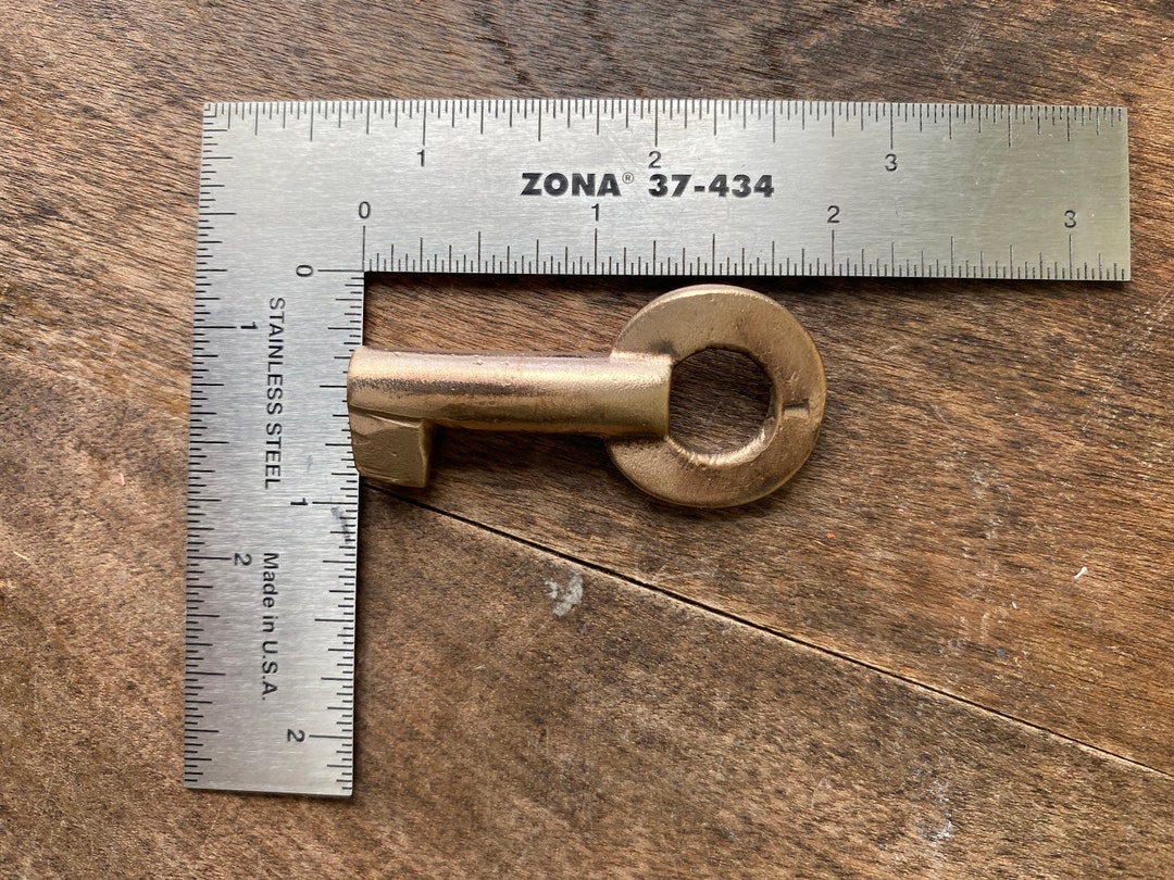 Beautiful Vintage Brass Barrel Key Etsy