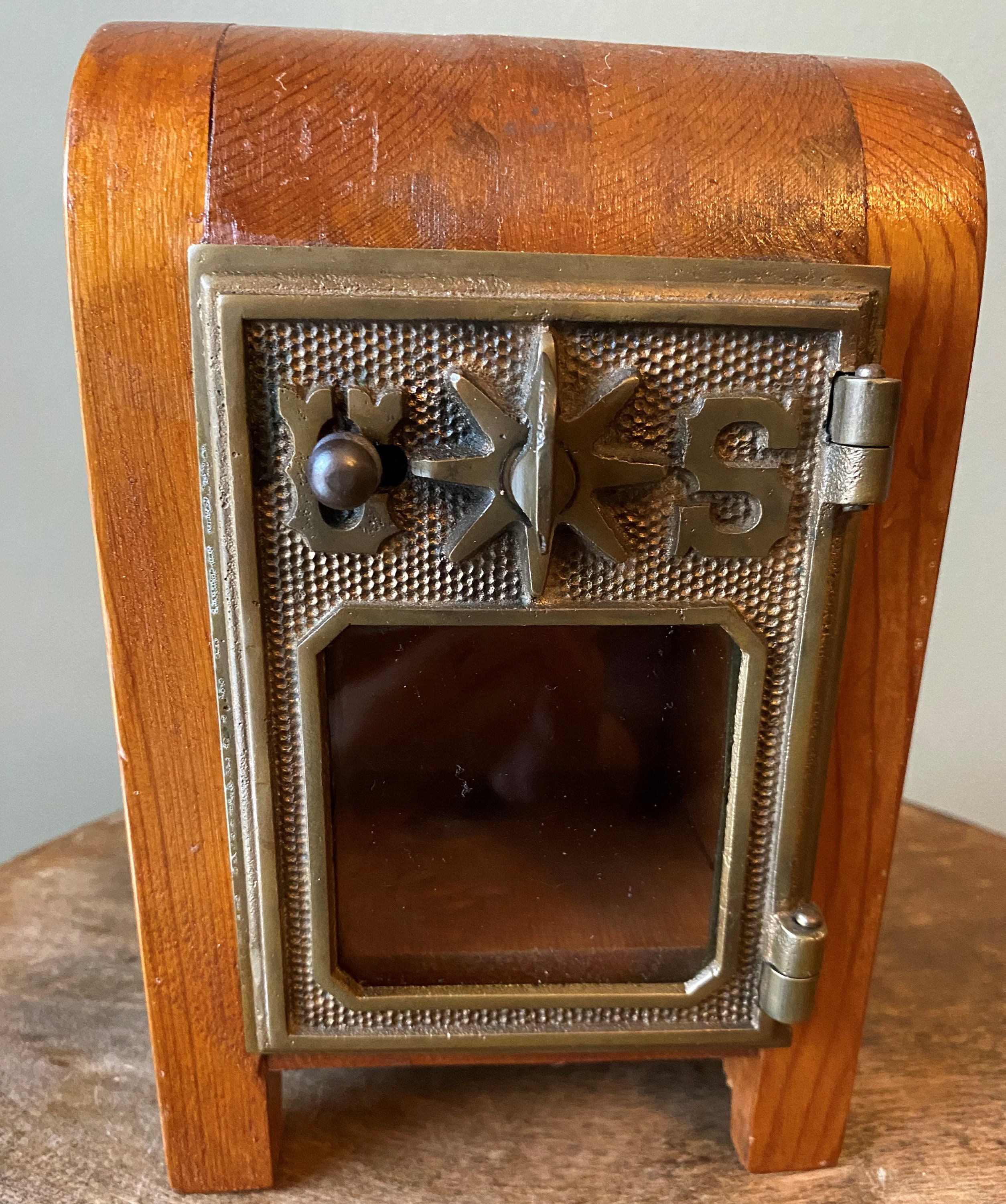 Vintage Lockable Wooden Post Office Box Bank, Storage, Display Piece Etsy