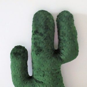 Cactus pillow, minky plush cactus pillow, throw cushion, southwest nursery, evergreen cactus, stuffed cactus, plush cactus