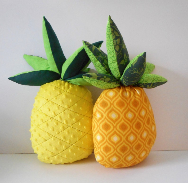 Pineapple Pillow Plush Pineapple Novelty Pillow Fruit Etsy