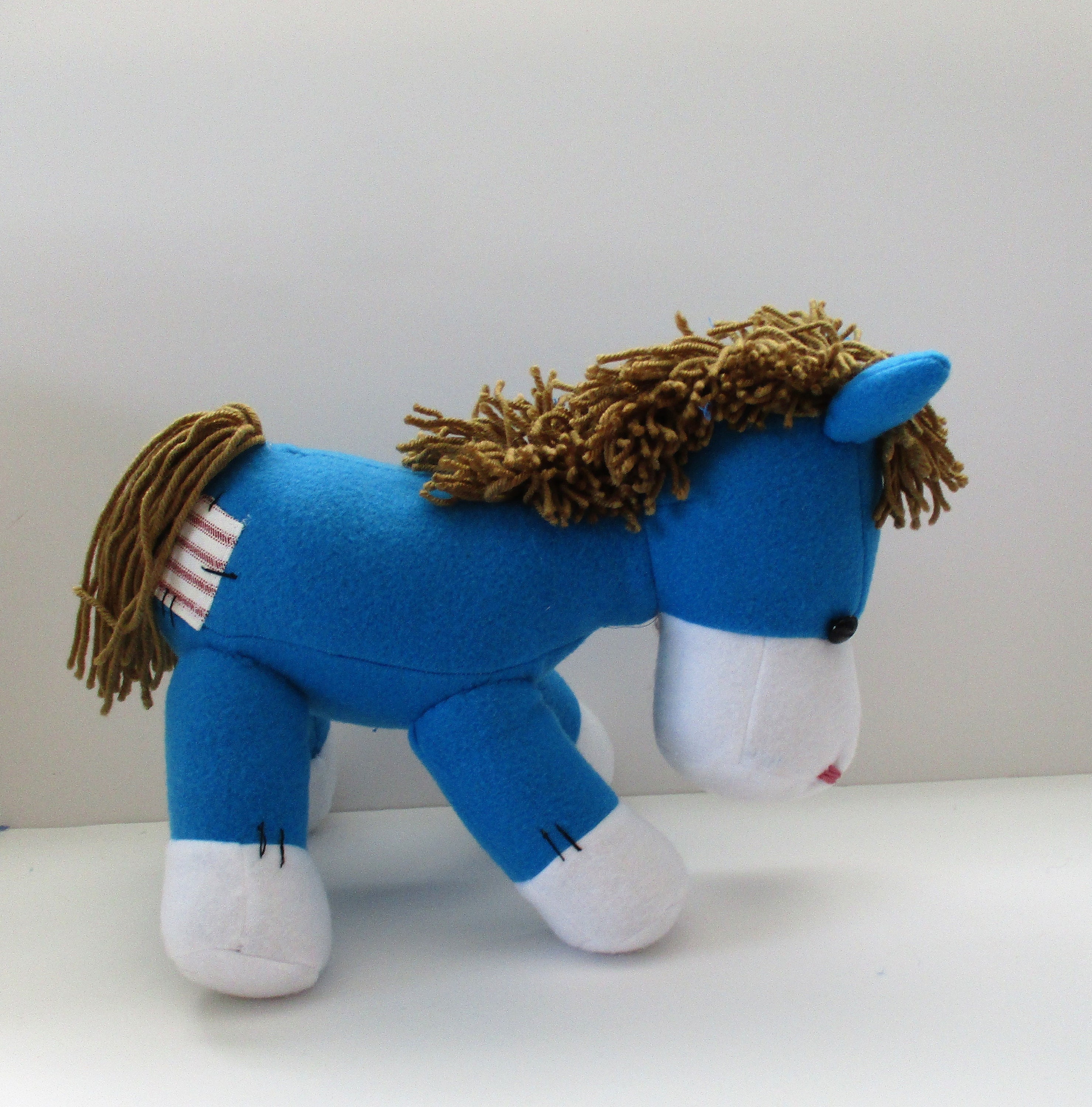 blue horse stuffed animal