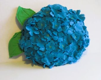 3D Hydrangea Pillow: flower pillow
