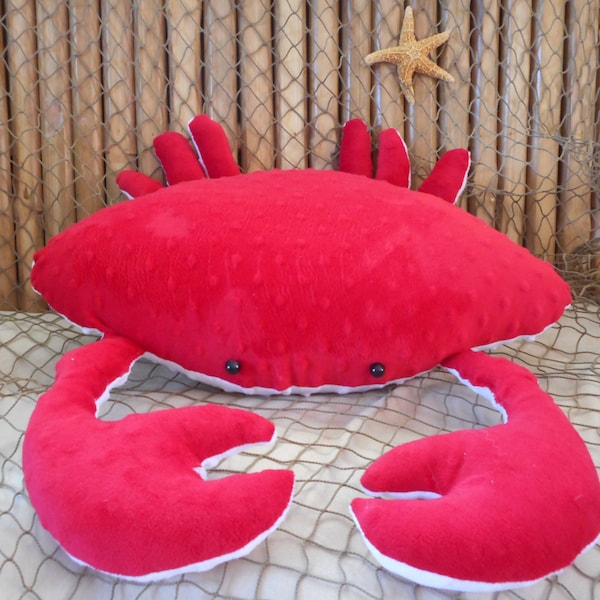 Crab Pillow Etsy