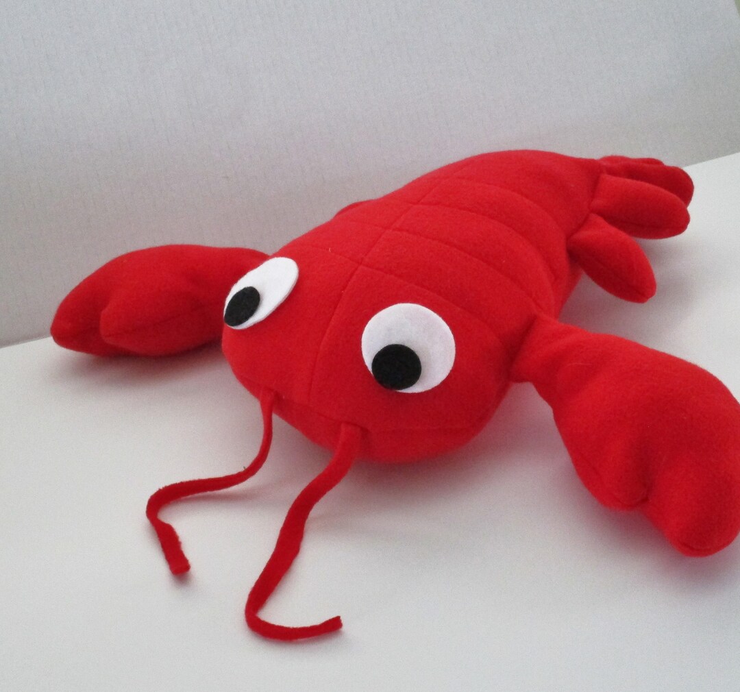 Lobster Plushie, Lobster Toy, Minky Dot Lobster, Sealife Toy, Stuffed ...