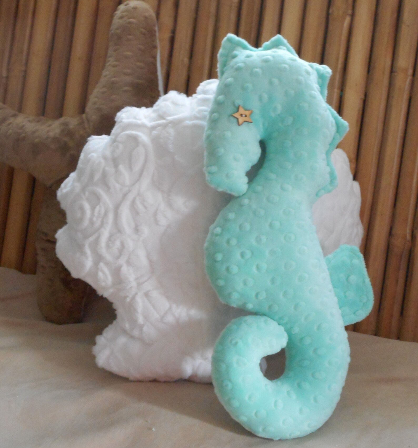 Nautical Sea Horse Pillow Cover