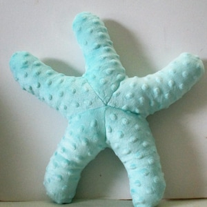 Nautical decor, starfish pillow, minky dot starfish, coastal living, beach house pillows, sea star pillow, beach pillows