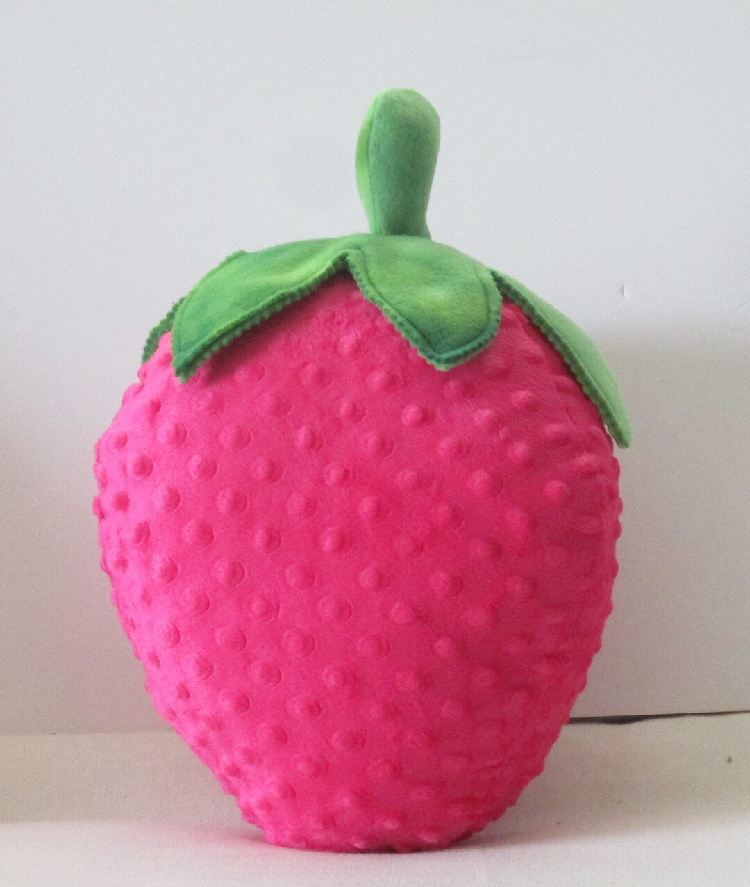 Strawberry Pillow, Fruit Lover Pillow, Pink Strawberry Pillow, Minky ...