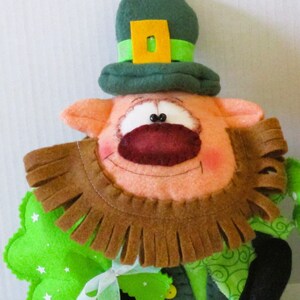 Leprechaun plushie, St. Patricks Day, Irish stuffie, irish gift, Irish decor, leprechaun softie, Irish doll, St. Patrick&#39;s day decoration