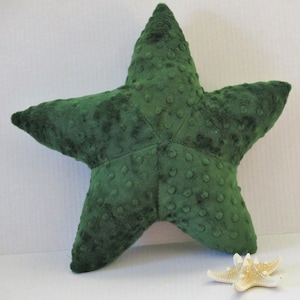 Nautical decor, starfish pillow, minky dot starfish, coastal living, beach house pillows, sea star pillow, beach pillows