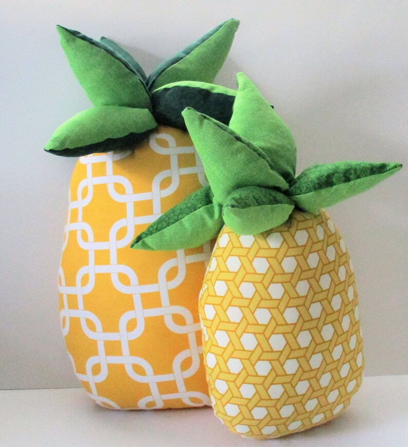 Pineapple Pillow Plush Pineapple Novelty Pillow Fruit Etsy