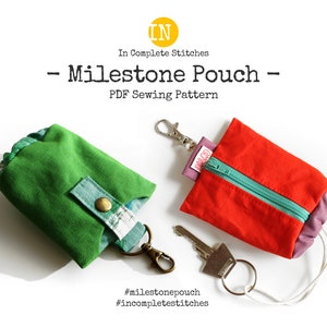 Milestone Pouch PDF Sewing Pattern English Language image 1