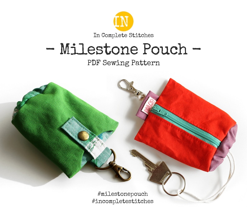 Milestone Pouch PDF Sewing Pattern English Language image 1