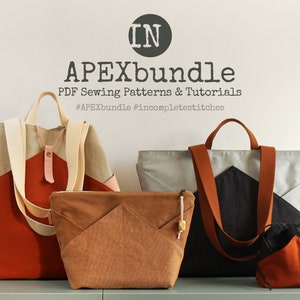 APEXbundle - APEXcarry and APEXpouch Digital PDF Sewing Patterns - ENGLISH