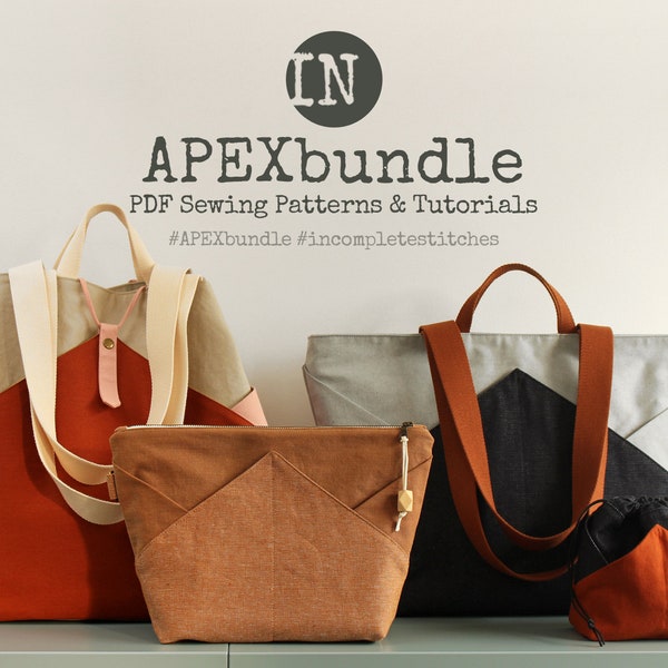 APEXbundle - APEXcarry and APEXpouch Digital PDF Sewing Patterns - English Language