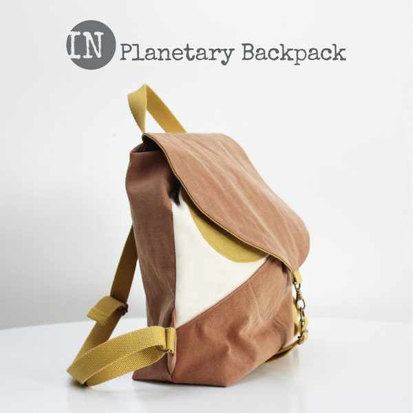 Planetary Rucksack PDF Schnittmuster - Digitaler Download - englische Sprache