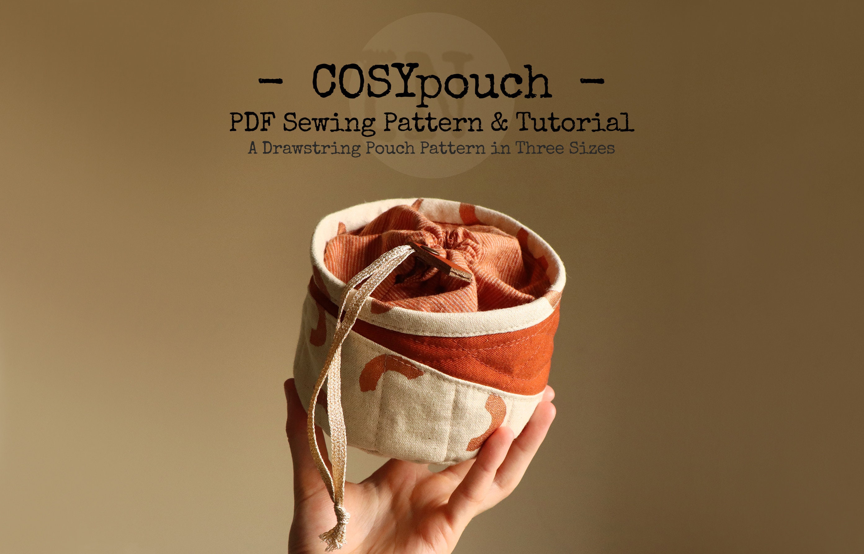 COSYpouch PDF Sewing Pattern - English Language