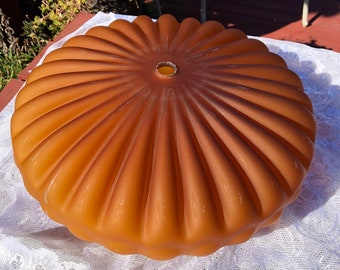 orange glass lamp base