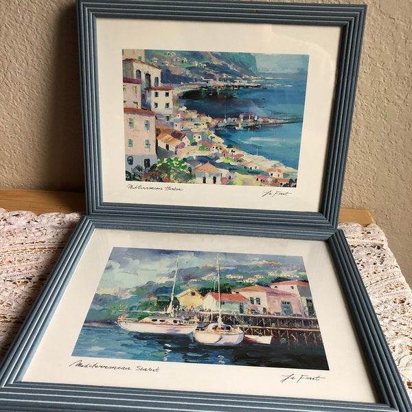 Two Framed Lithographs Published By SCAFA-TORNABENE ART Publishing Co. 1991 SeeDescription