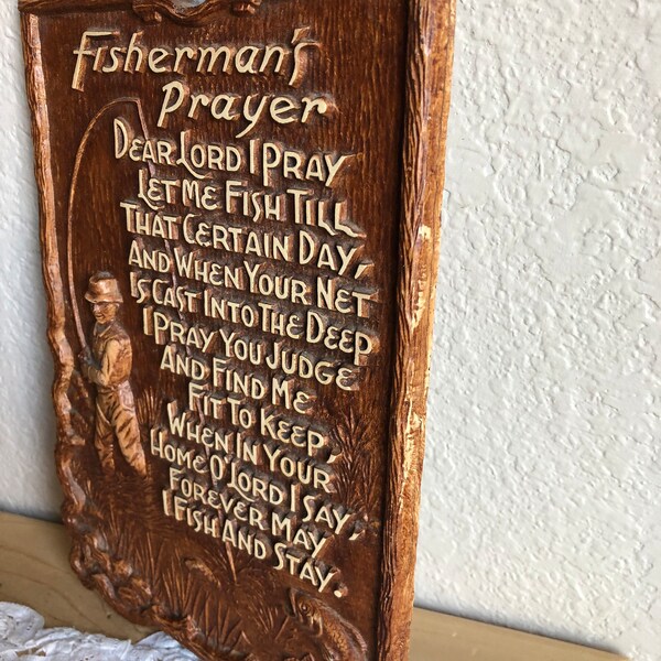 Plaque Murale Vintage Fisherman's Prayer – Tableau Décoratif MULTI PRODUITS INC (occasion)