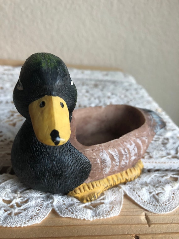 A Small Rustic Duck Shaped Figurine/Dish See Desc… - image 6